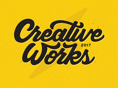 Creative Works 2017 conference creative works hand lettering lettering script texture vector