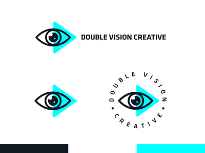 Double Vision Creative brand double vision eye film logo logo mark photo play video
