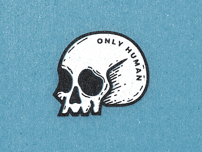 We are Only Human dead human kickstarter line paper sketch skull texture