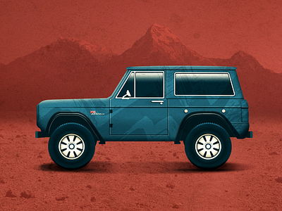 1966 Ford Bronco 1966 bronco car dirt ford illustration mountains outdoors photography texture