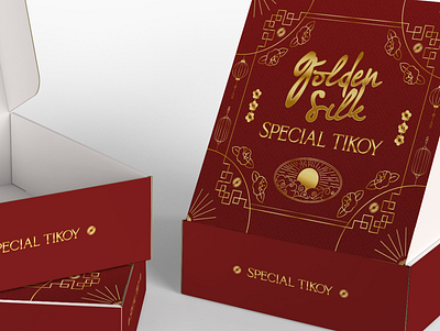 Golden Silk - Special Tikoy(Rice Cake) Packaging Design brand branding package package design packaging product product design visual design