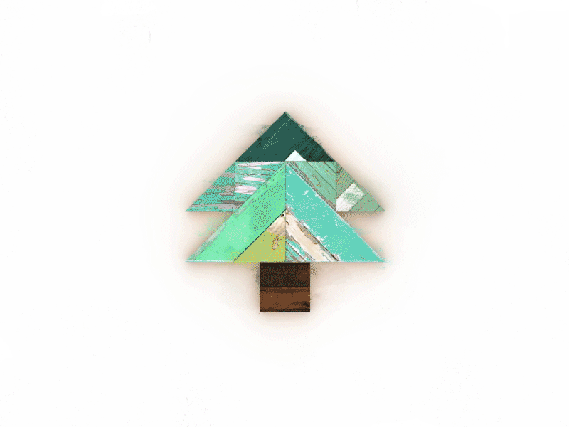 Christmas Tangrams - Tree animation christmas design handmade motion present santa star stopmotion tangram texture tree