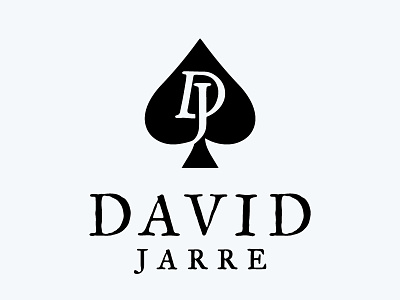 David Jarre ace of spades david jarre logo design magic magician