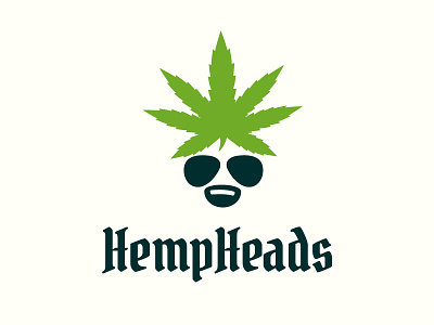 Hempheads cannabis hemp hemp oil hemp products hip hippy logo design marijuana summer of love sunglasses