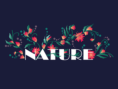 Nature Stylization design graphic design illustration lettering