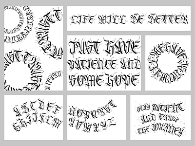 Calligraphy project calligraphy gothiccalligraphy lettering