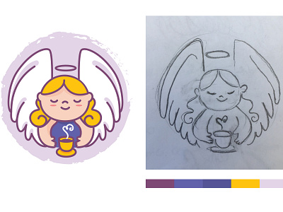 Logo Illustration Angel's Sweet