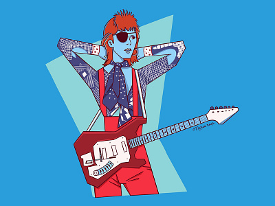 Bowie design illustration illustration design