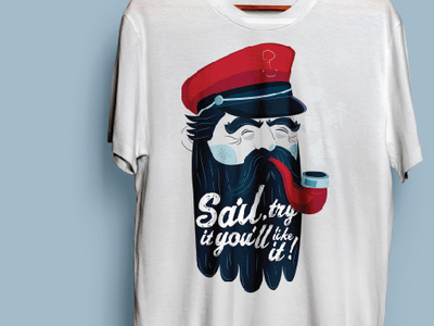 Sailt T-shirt city city branding city illustration design flat flat 2d geometric sail sailor