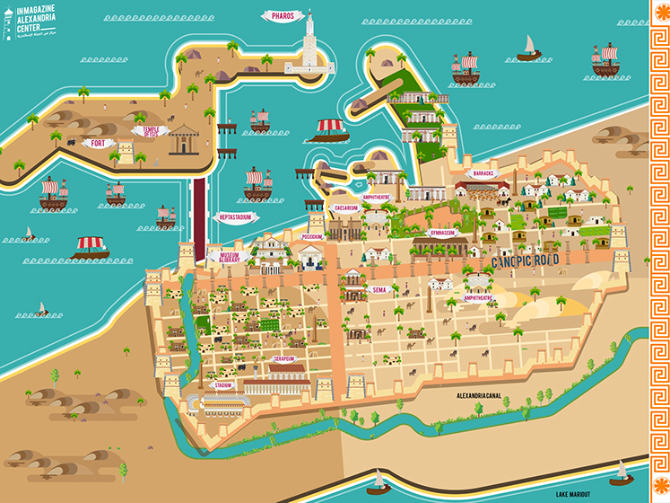 Ancient Alexandria Map By Osama Moharem On Dribbble