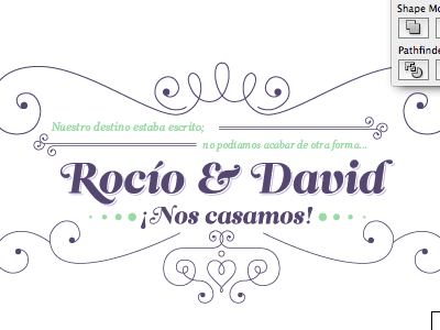 Rocio & David Wedding Invites