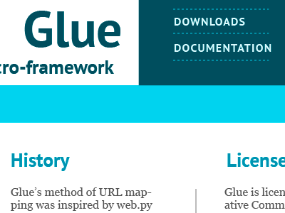 "Glue" web template