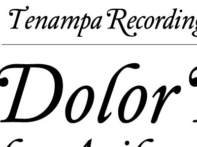 Dolor E.P. black elziver typesetting white