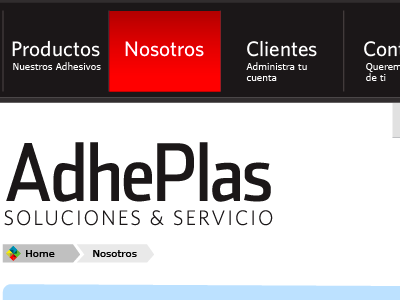 Adheplas Website Navigation 2