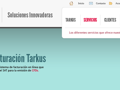 Tarkus Website green grey red typography webdesign