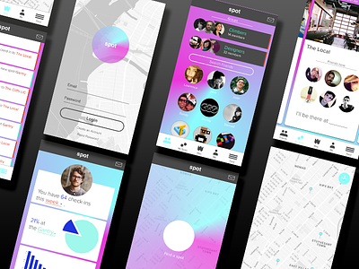 Spot App UI animation app design ios mobile product prototype ui userinterface ux