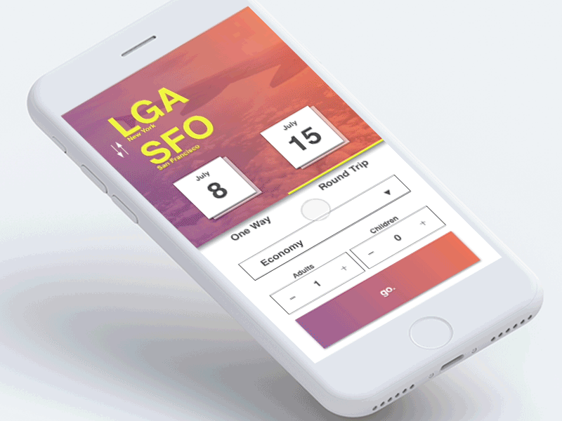 Flight Ui Short 2 animation app design icon interface ios logo type typography ui ux vector