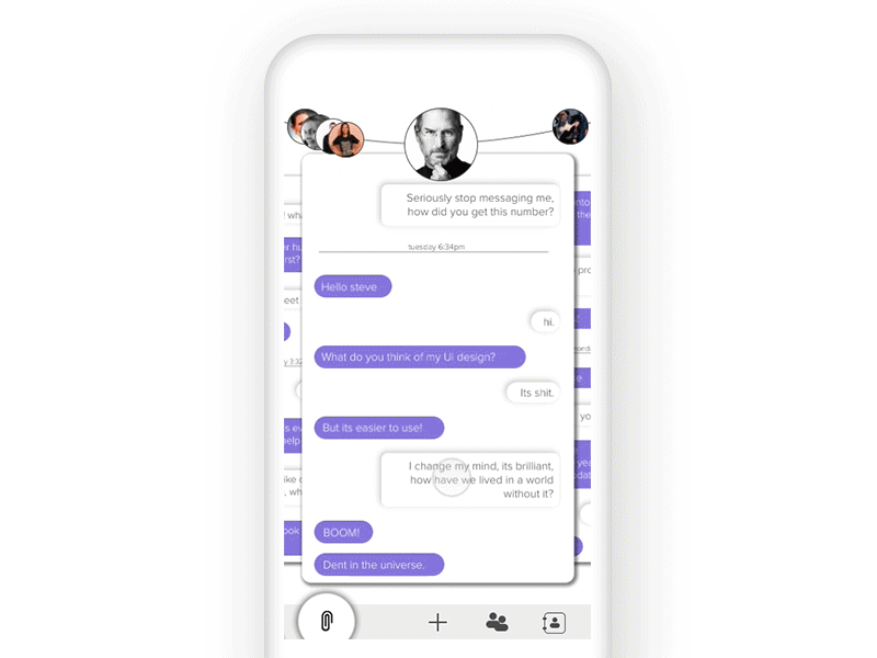 Chat card Ui 2 animation app design icon interface ios logo type typography ui ux vector