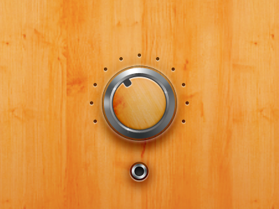 knob adjust freebie knob metal volume wood