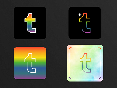 Tumblr Icon app branding design graphic design icon illustration typography vector