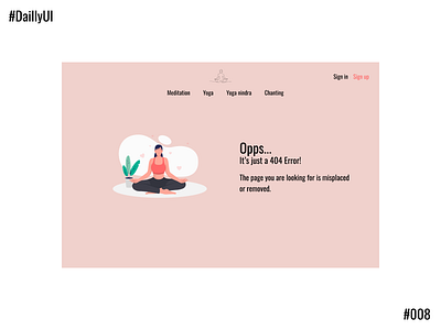 404 Error Page Day008