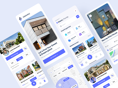 Real Estate App Design agency apartment app architect figma hotel hotelbookingapp mobile app property real estate real estate agency real estate app real estate web ui ui design uidesign uiux user interface ux villa