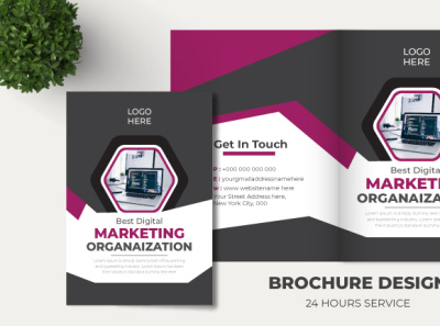 Modern corporate brochure template design