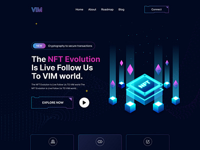 NFT Marketplace Header Design