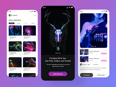 NFT Mobile App Design