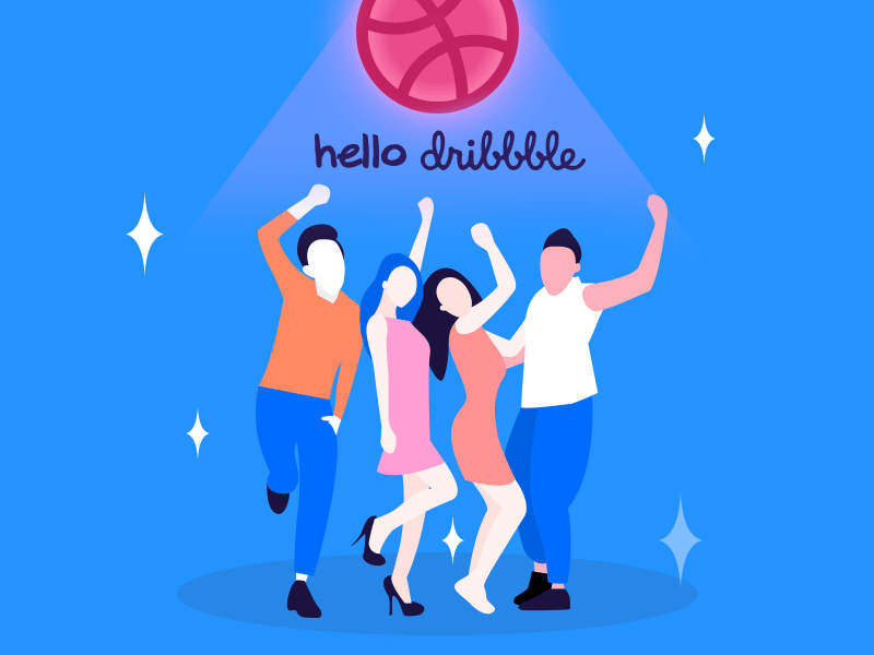 hello dribbble first shot