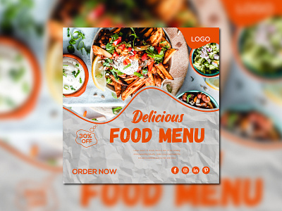 Social Media Post Food Design business corporate cover creative design food design fresh graphic design