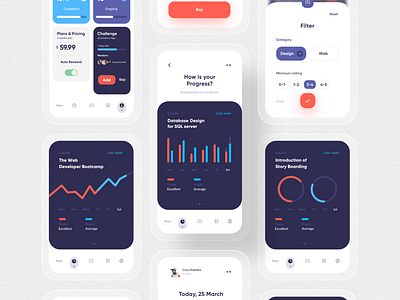 Online learning App UI