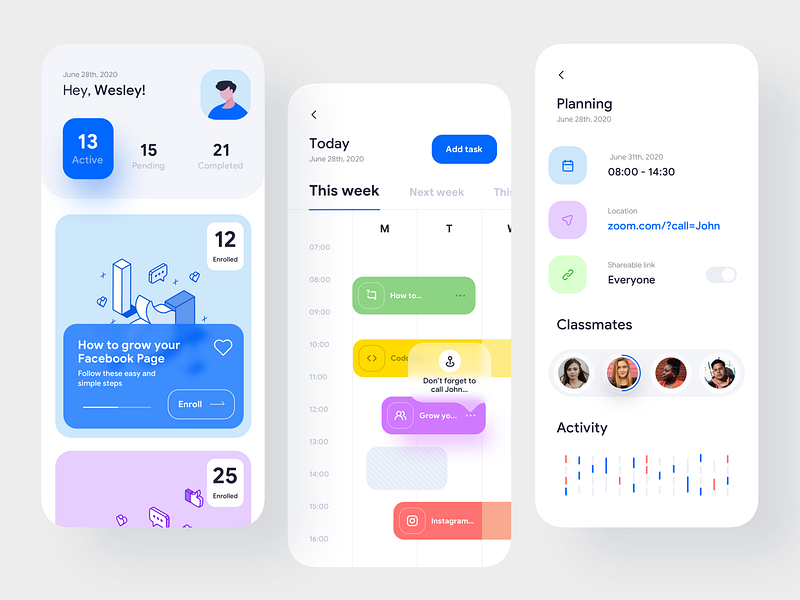 Course app by Ariuka for Awsmd on Dribbble