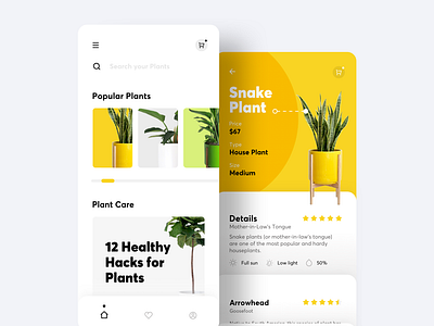 Plants app app design application application ui indoor plant plant app plants uidesign user interface ux design uxui