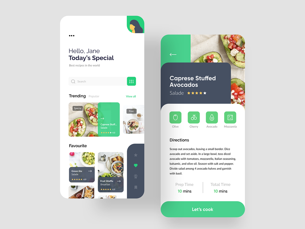 Food Recipe app by Ariuka for Solitude on Dribbble