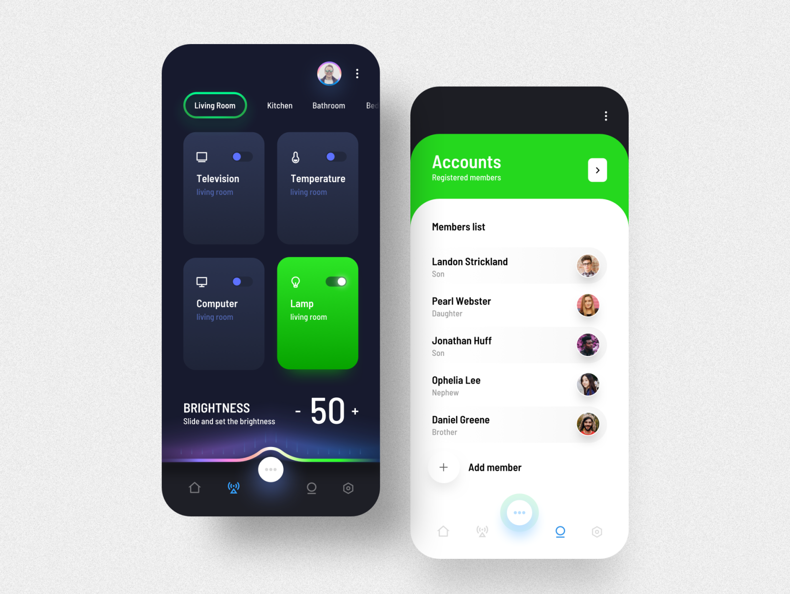 Smart Home app by Ariunbold Ankhaa for Solitude on Dribbble