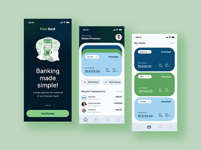 Mobile Banking App UI Design figma mobile app design