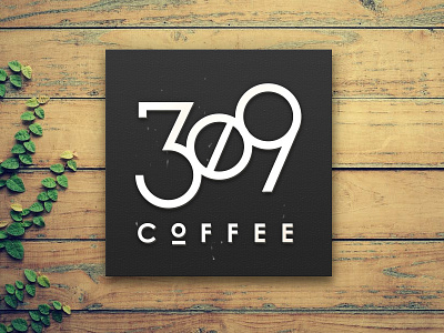 309 Coffee coffee logo wood
