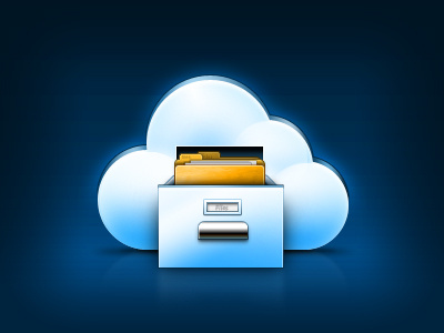 Cloud Files cloud files icon illustration storage
