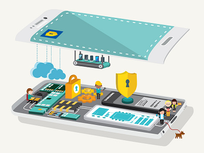 Samsung KNOX Graphic graphic design illustration