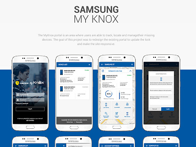 Samsung MyKnox samsung ui design ux design