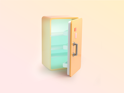 Fridge 3D icon