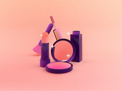 3D Makeup 3d illustration makeup makeup artist