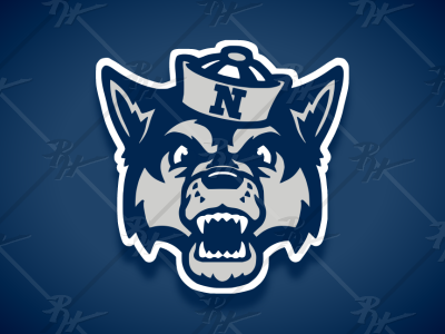 Vintage Style Nevada Wolf Pack Mascot