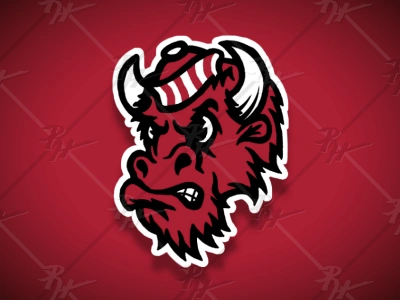 Vintage Style Hoosier Bison athletics basketball classic college football logo mascot ncaa sports vintage