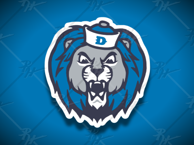 Vintage Style Detroit Lions Mascot