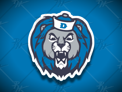 Detroit Lions Pennant Shape Cut Mascot Design - Caseys Distributing