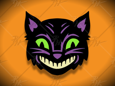 Vintage Halloween Black Cat