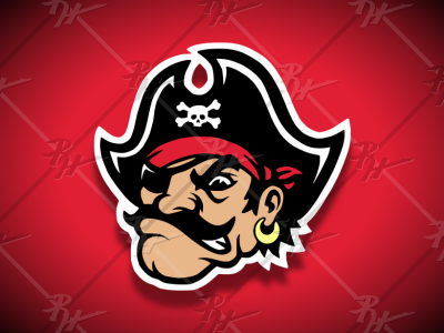 Vintage Style Pirate Mascot antique athletics buccaneer classic college football mascot ncaa pirate privateer sports vintage