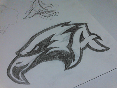 Golden Eagle Sketch eagle golden eagle high school mascot raptor sketch sports